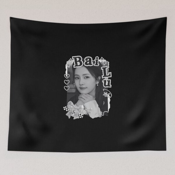Item preview, Bai Lu Chinese Drama Actress Black And White Collage Design designed and sold by SvetlanaNolte.