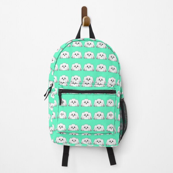 Item preview, Coton de Tulear Pattern Teal Background designed and sold by OliRoseArt.