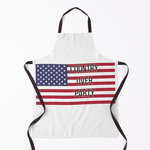 Item preview, Country Over Party Patriotic American Flag Shirt & Sticker Design designed and sold by InkSoulStudioCo.