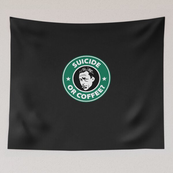 Item preview, Albert Camus - Suicide Or Coffee designed and sold by peavythe.