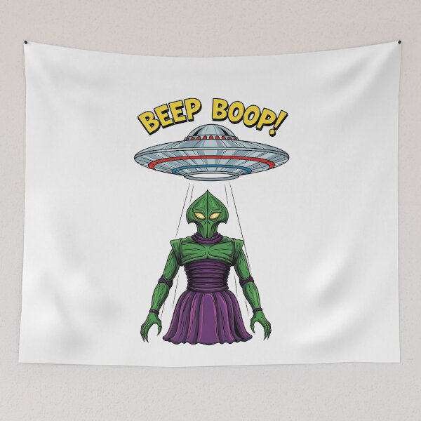 Item preview, Beep Boop Flatwoods Monster Alien UFO designed and sold by k3rstman1.