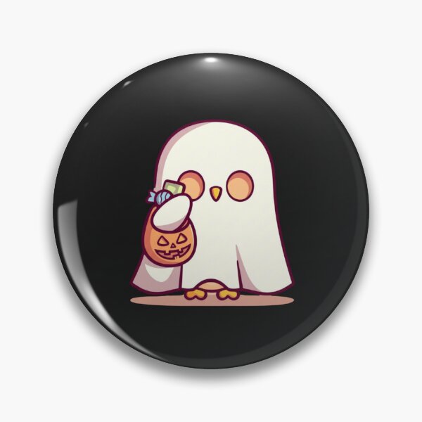 Item preview, Chibi Ghost Owl – Kawaii Cute Halloween Owl with Candy Bag Funny Spooky Art designed and sold by ColorSplash123.