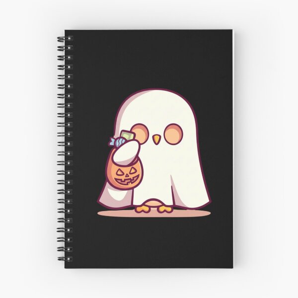 Item preview, Chibi Ghost Owl – Kawaii Cute Halloween Owl with Candy Bag Funny Spooky Art designed and sold by ColorSplash123.