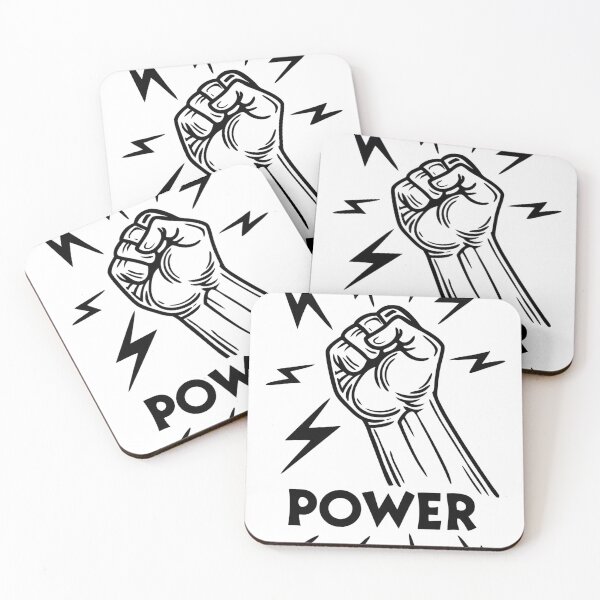 Item preview, Power Fist – Bold Black & White Vector Design designed and sold by Gang store.