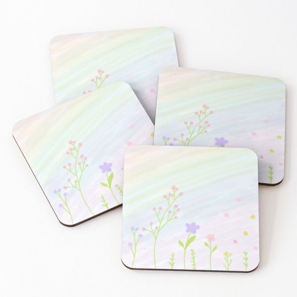 Item preview, Pastel Rainbow Floral Illustration designed and sold by Beewawa.