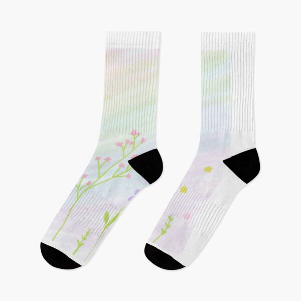 Item preview, Pastel Rainbow Floral Illustration designed and sold by Beewawa.