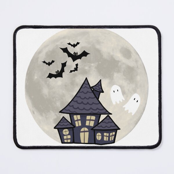 Item preview, Haunted House with a full Moon designed and sold by Sailing Llamas.