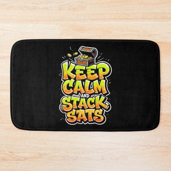 Item preview, Bitcoin Keep Calm And Stack Sats designed and sold by RadDeck.
