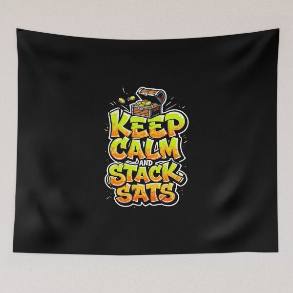 Item preview, Bitcoin Keep Calm And Stack Sats designed and sold by RadDeck.