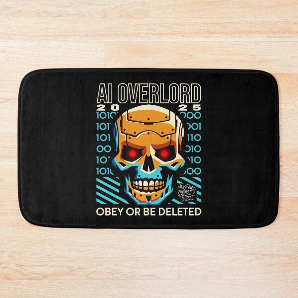 Item preview, AI Overlord 2025 T-Shirt – Obey or Be Deleted | Dystopian Cyberpunk Design designed and sold by InkflowStudios.