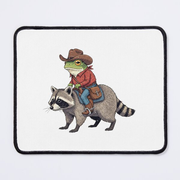 Item preview, cowboy critter, western wear, raccoon, frog, funnyfits70, Humor, Funny, retro, vintages, funny quotes, animal humor, designed and sold by FunnyFits70.