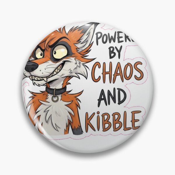 Item preview, Powered by chaos and kibble  designed and sold by Snakeinmysock.