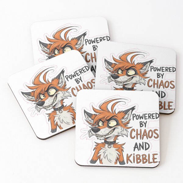 Item preview, Powered by chaos and kibble  designed and sold by Snakeinmysock.