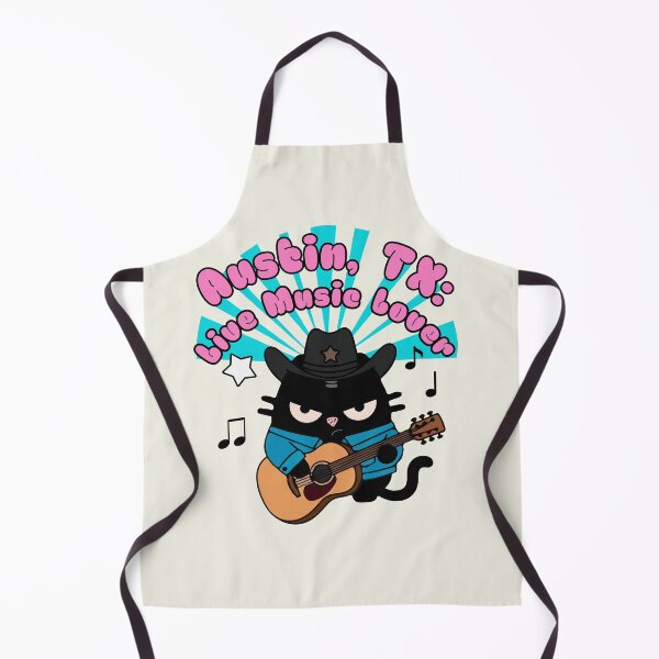 Item preview, Austin Texas Live Music City Guitar Cat Design designed and sold by IAPICTURE.