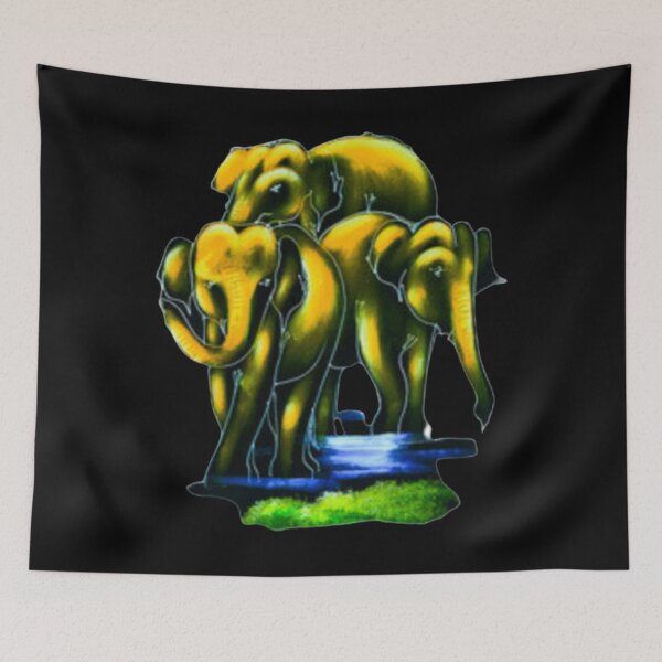 Item preview, Herd Of Elephants Artwork designed and sold by OskarKronberger.