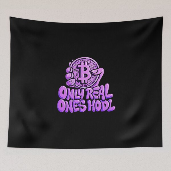 Item preview, Bitcoin Only Real Ones Hodl Graffiti designed and sold by RadDeck.