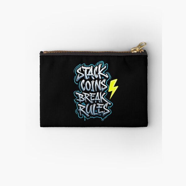 Item preview, Bitcoin Stack Coins Break Rules Graffiti designed and sold by RadDeck.