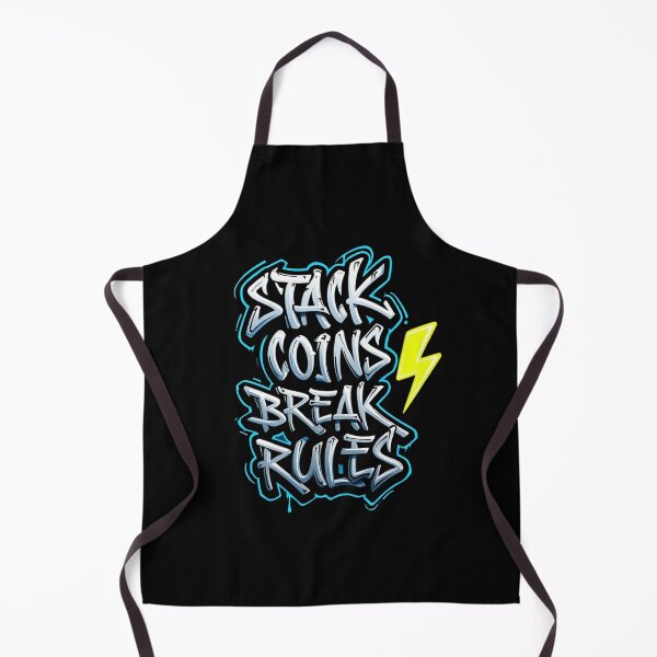Item preview, Bitcoin Stack Coins Break Rules Graffiti designed and sold by RadDeck.