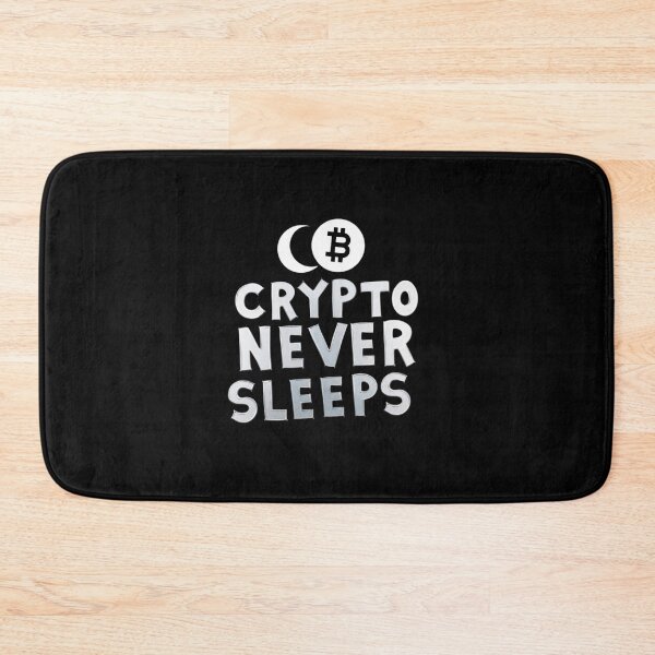 Item preview, Bitcoin Crypto Never Sleeps Graffiti designed and sold by RadDeck.