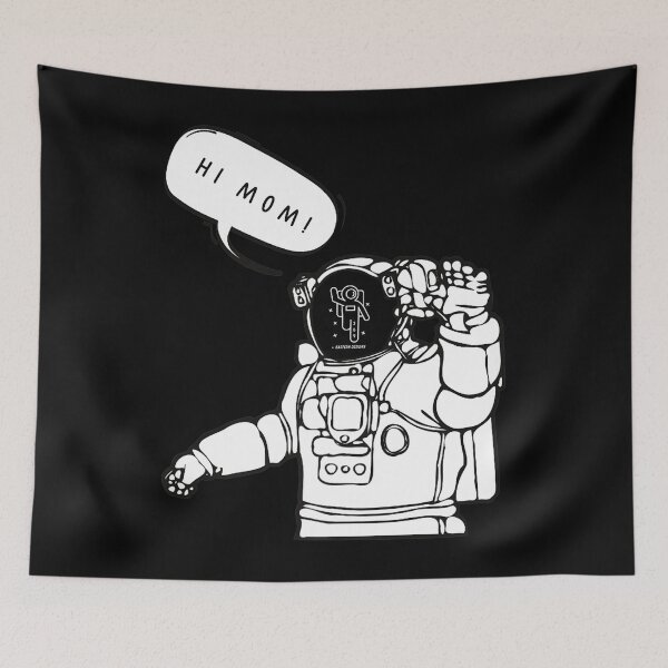 Item preview, Hi Mom Spaceman designed and sold by OskarKronberger.