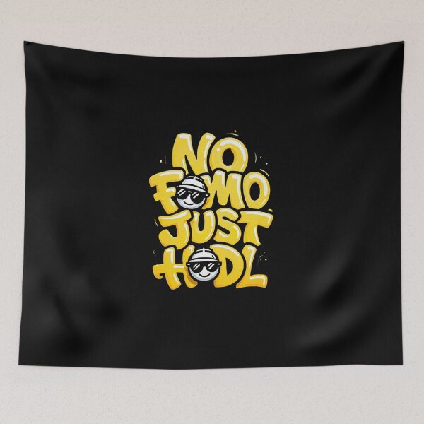 Item preview, Bitcoin No Fomo Just Hodl Graffiti designed and sold by RadDeck.