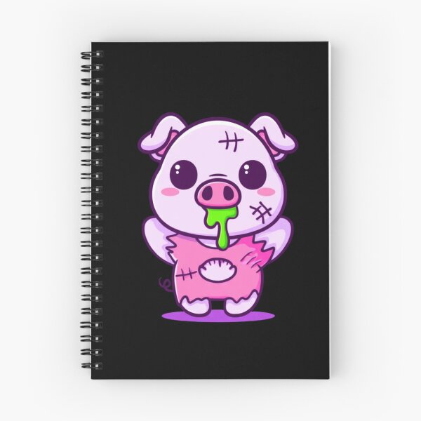 Item preview, Chibi Zombie Pig – Kawaii Cute Halloween Pig Drooling Candy Funny Spooky Art designed and sold by ColorSplash123.