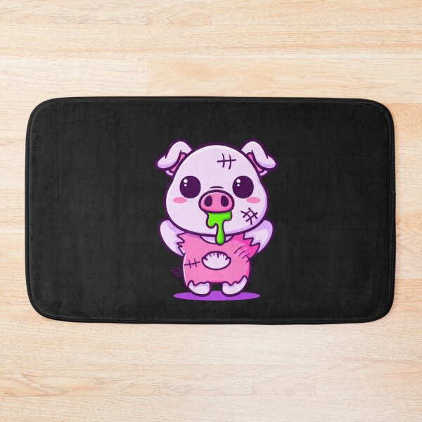 Item preview, Chibi Zombie Pig – Kawaii Cute Halloween Pig Drooling Candy Funny Spooky Art designed and sold by ColorSplash123.