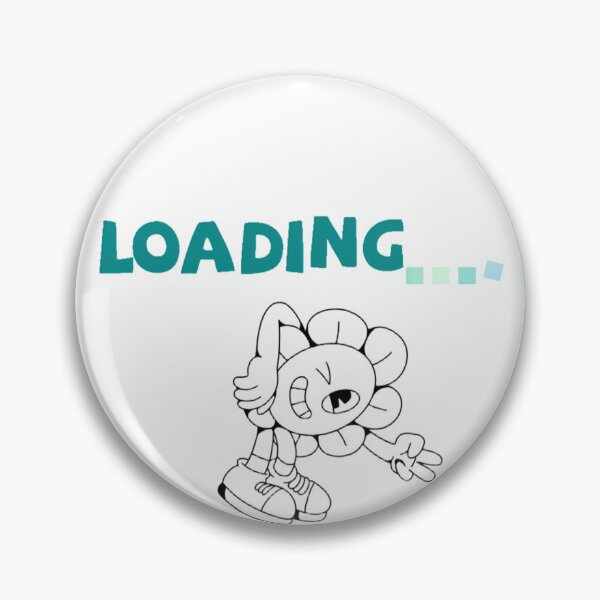 Item preview, Funny Loading Screen Flower Character – Cute Cartoon Art designed and sold by KRTMuseworks.