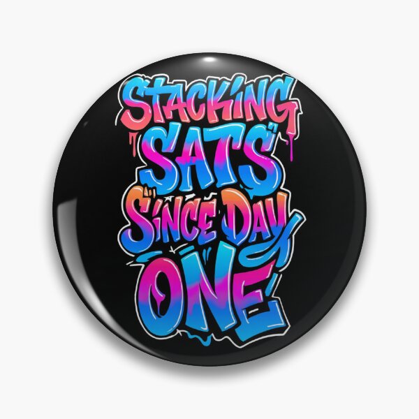 Item preview, Bitcoin Stacking Sats Since Day One Graffiti Design designed and sold by RadDeck.