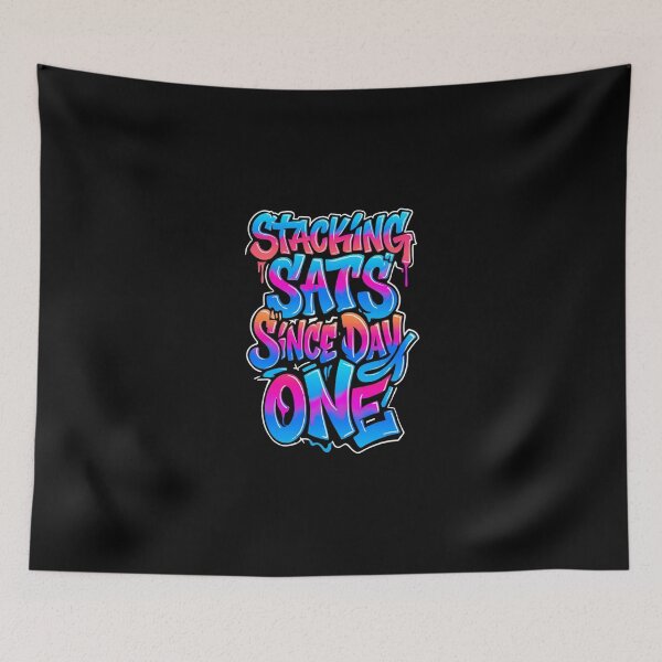 Item preview, Bitcoin Stacking Sats Since Day One Graffiti Design designed and sold by RadDeck.