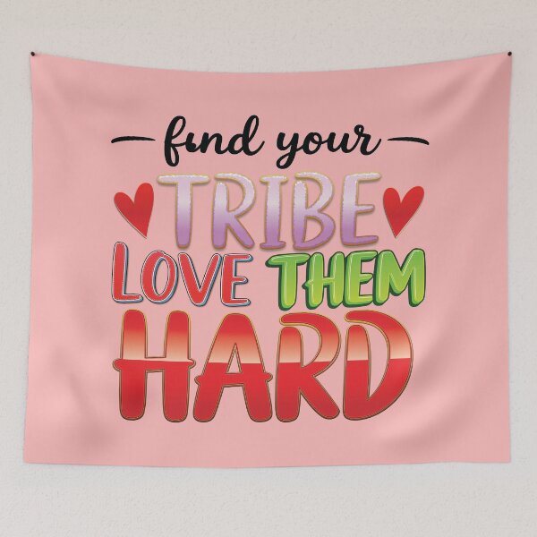 Item preview, FIND YOUR FRIENDS LOVE THEM HARD designed and sold by PENLEAF DESIGNS.