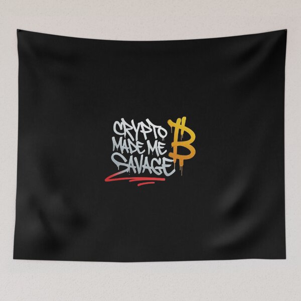Item preview, Bitcoin Crypto Made Me Savage Graffiti Design designed and sold by RadDeck.
