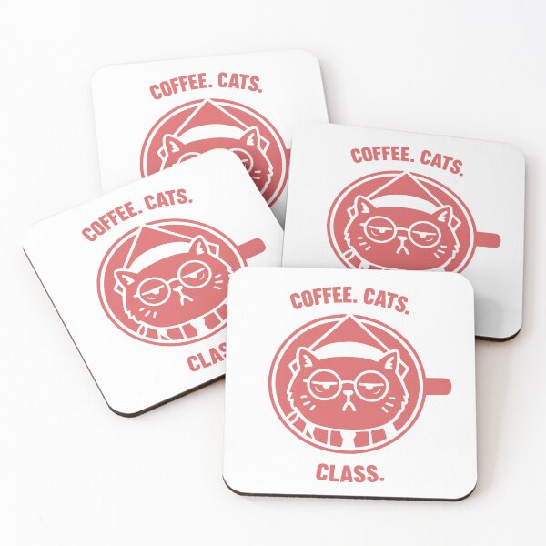 Item preview, Funny Teacher Cat Shirt – Coffee Cats Class (Dark Colors Edition) designed and sold by FIRGO Designs.