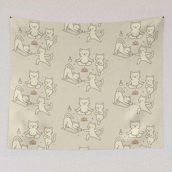 Item preview, Yoga Cat Serenity – Cute Meditating Kitty designed and sold by RetroPawsDesign.