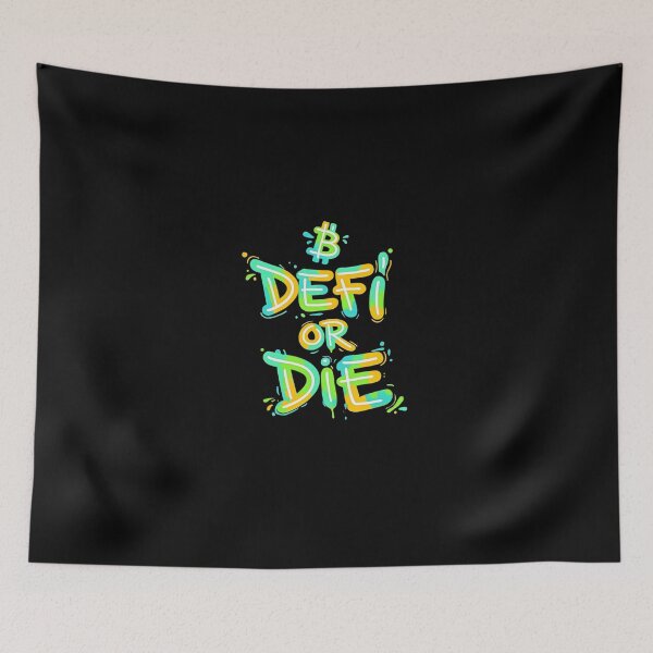 Item preview, Bitcoin Defi Or Die Graffiti Design designed and sold by RadDeck.