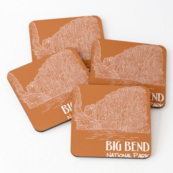 Item preview, Big Bend National Park Texas Drawing Illustration designed and sold by kiwi91.
