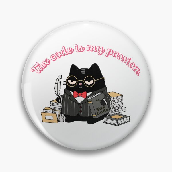 Item preview, Funny Tax Code Accountant Cat Design designed and sold by IAPICTURE.