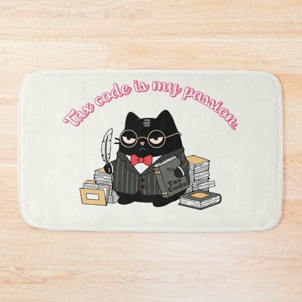 Item preview, Funny Tax Code Accountant Cat Design designed and sold by IAPICTURE.