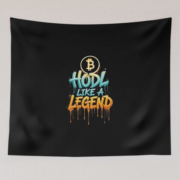 Item preview, Bitcoin Hodl Like A Legend Graffiti Design designed and sold by RadDeck.