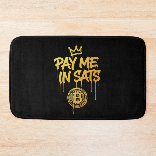 Item preview, Bitcoin Pay Me In Sats Graffiti Design designed and sold by RadDeck.