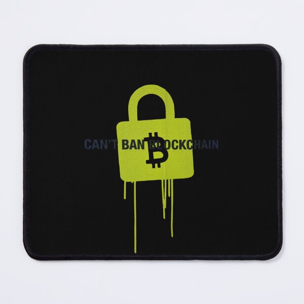 Item preview, Bitcoin Cant Ban Blockchain Graffiti Design designed and sold by RadDeck.