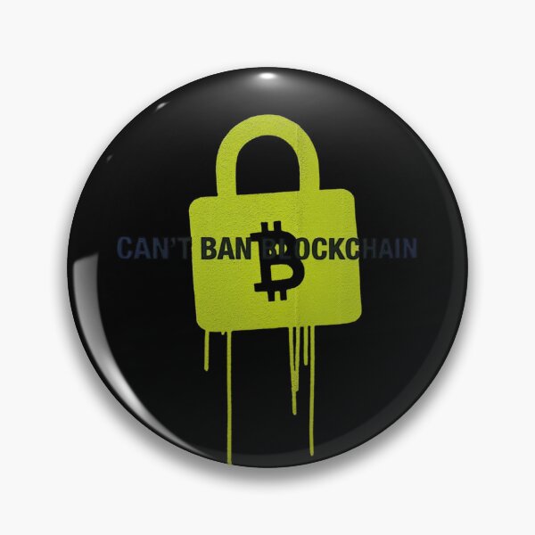 Item preview, Bitcoin Cant Ban Blockchain Graffiti Design designed and sold by RadDeck.