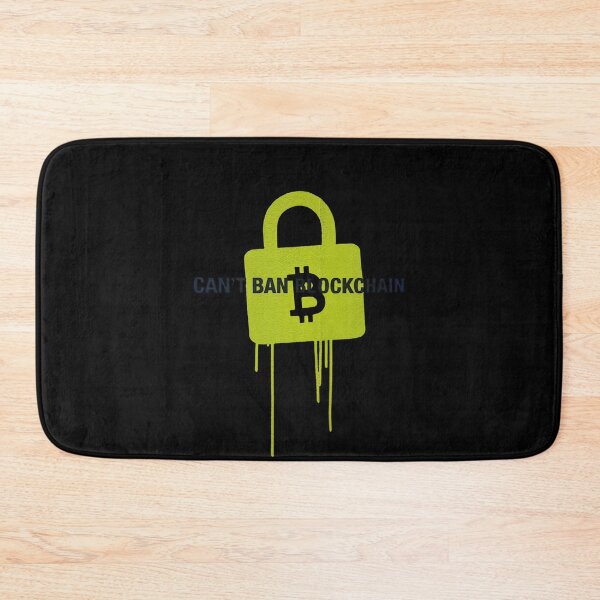 Item preview, Bitcoin Cant Ban Blockchain Graffiti Design designed and sold by RadDeck.