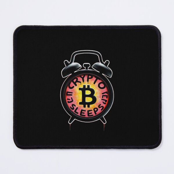 Item preview, Bitcoin Crypto Never Sleeps Graffiti Design designed and sold by RadDeck.
