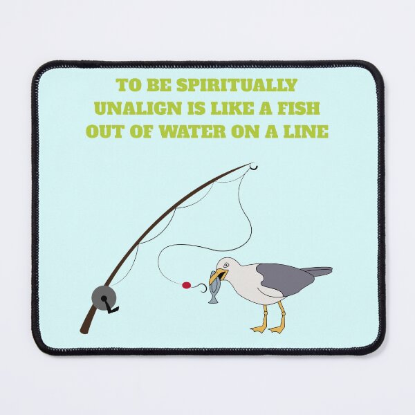 Item preview, FISHING ROD FISH DUCK GRAPHIC DESIGN WITH QUOTE designed and sold by HealingMedzllc.