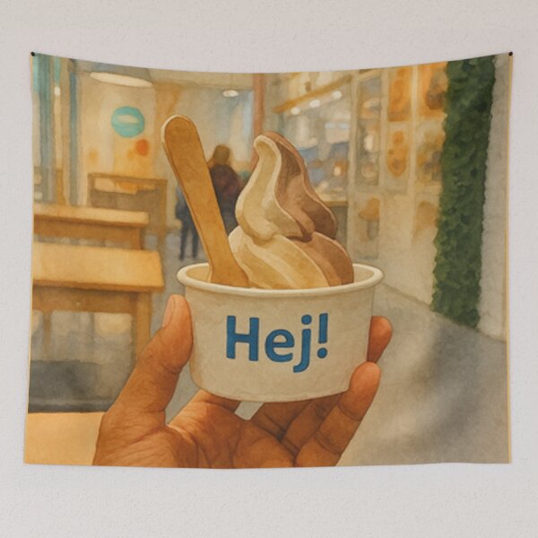 Item preview, Hej! Ice Cream IKEA Watercolor Art by AVTR designed and sold by Henry Lopez.