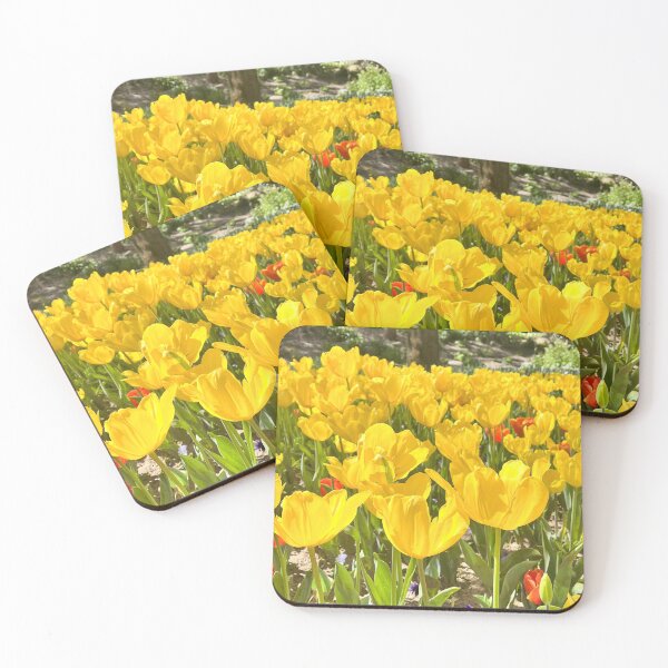 Item preview, Golden Yellow Tulip Field in Sunshine designed and sold by Be Captured by Brittany Emma.