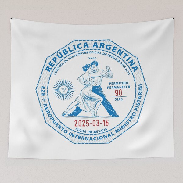 Item preview, Passport Stamp - Buenos Aires, Argentina designed and sold by travelwitheric.