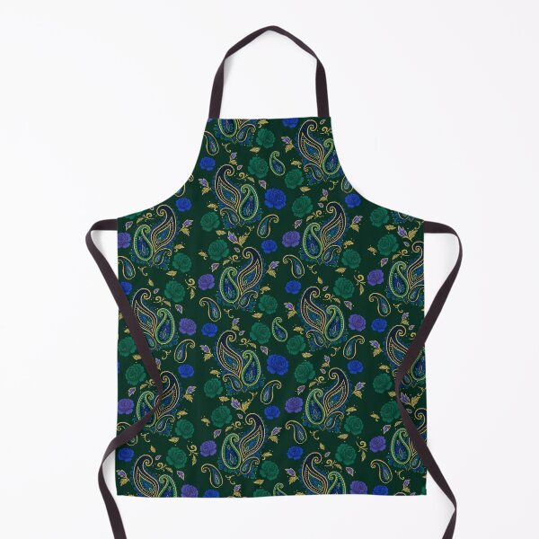 Item preview, Boho Glam - Emerald Jewel Paisley with Roses  designed and sold by holu_designs.