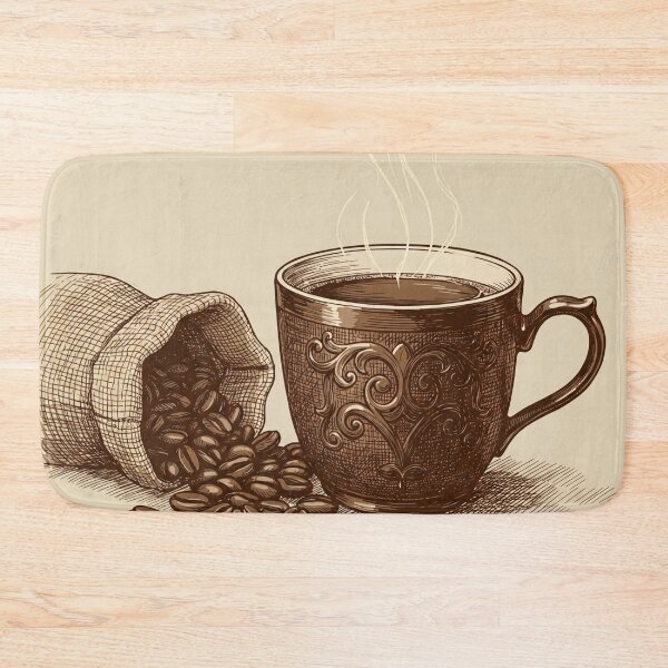 Item preview, Retro Coffee Cup Design – Vintage Café Vibes designed and sold by Chiknook.